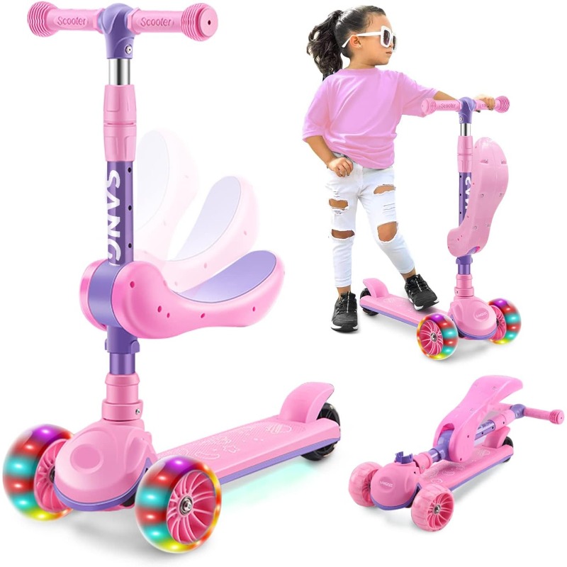Kids Outdoor Playset - Детский самокат 2-в-1 с колесами со
