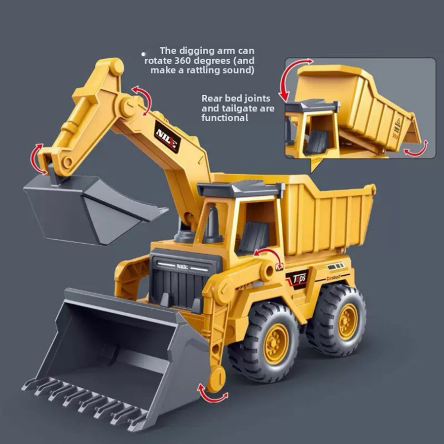 Kids Outdoor Digger - 1 шт. Модель экскаватора-грузовика, игрушечная строительная