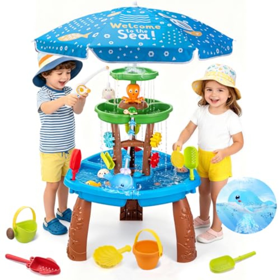 Kids Outdoor Sensory Table - Уличный водный столик для детей 3-8