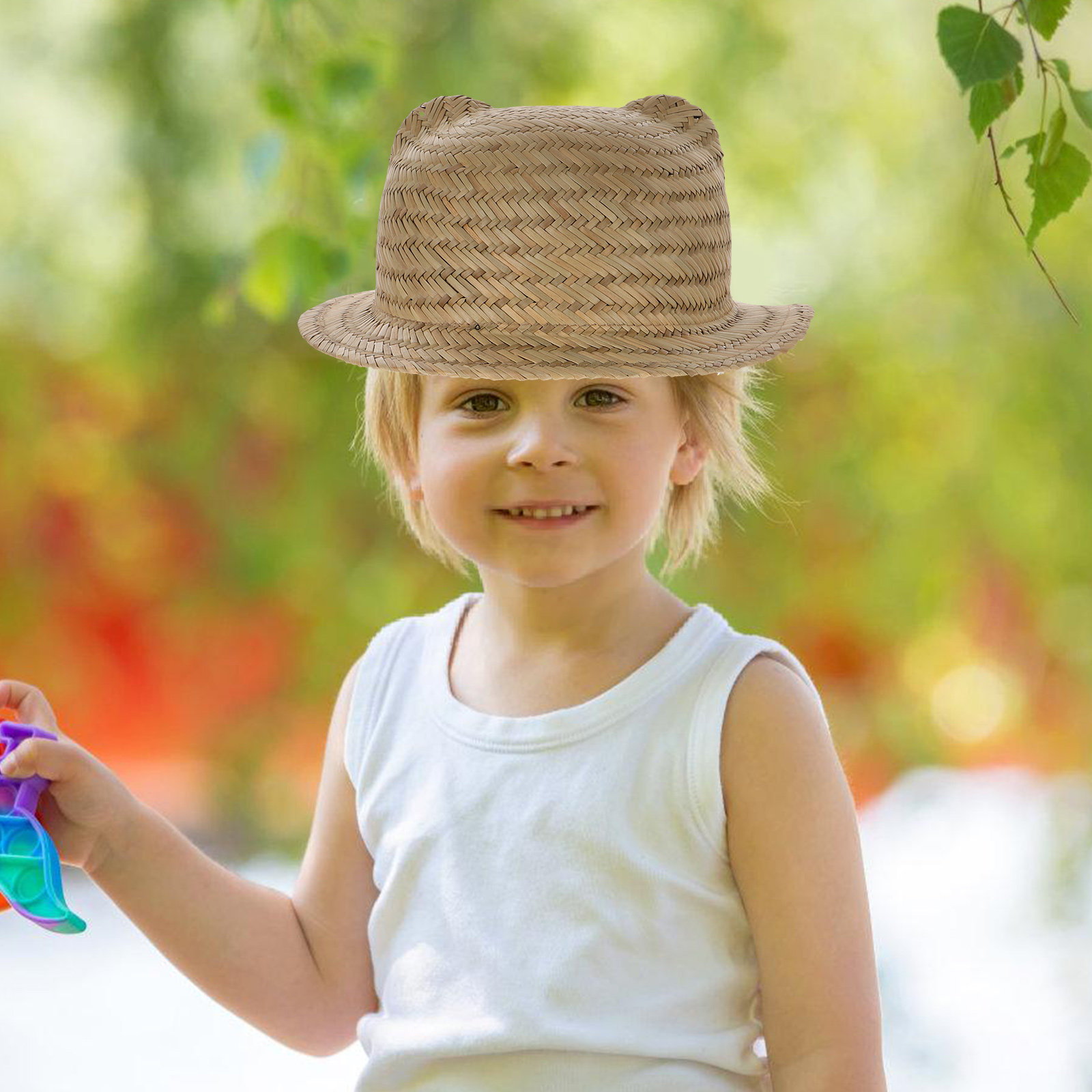 Kids Outdoor Play - Детская соломенная шляпа от солнца с