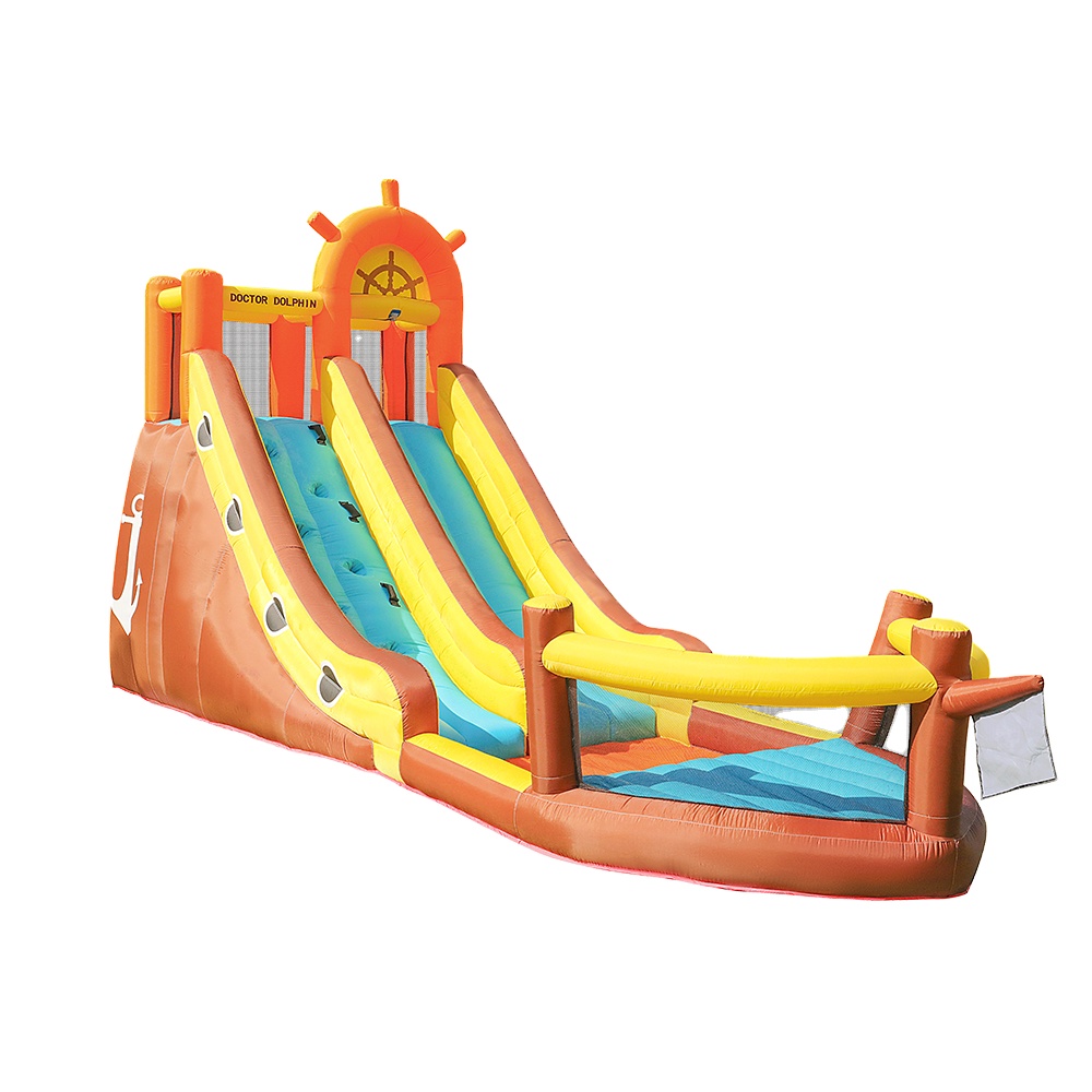 Kids Outdoor Slide - Доктор Дельфин Пиратский корабль Открытый прыгающий