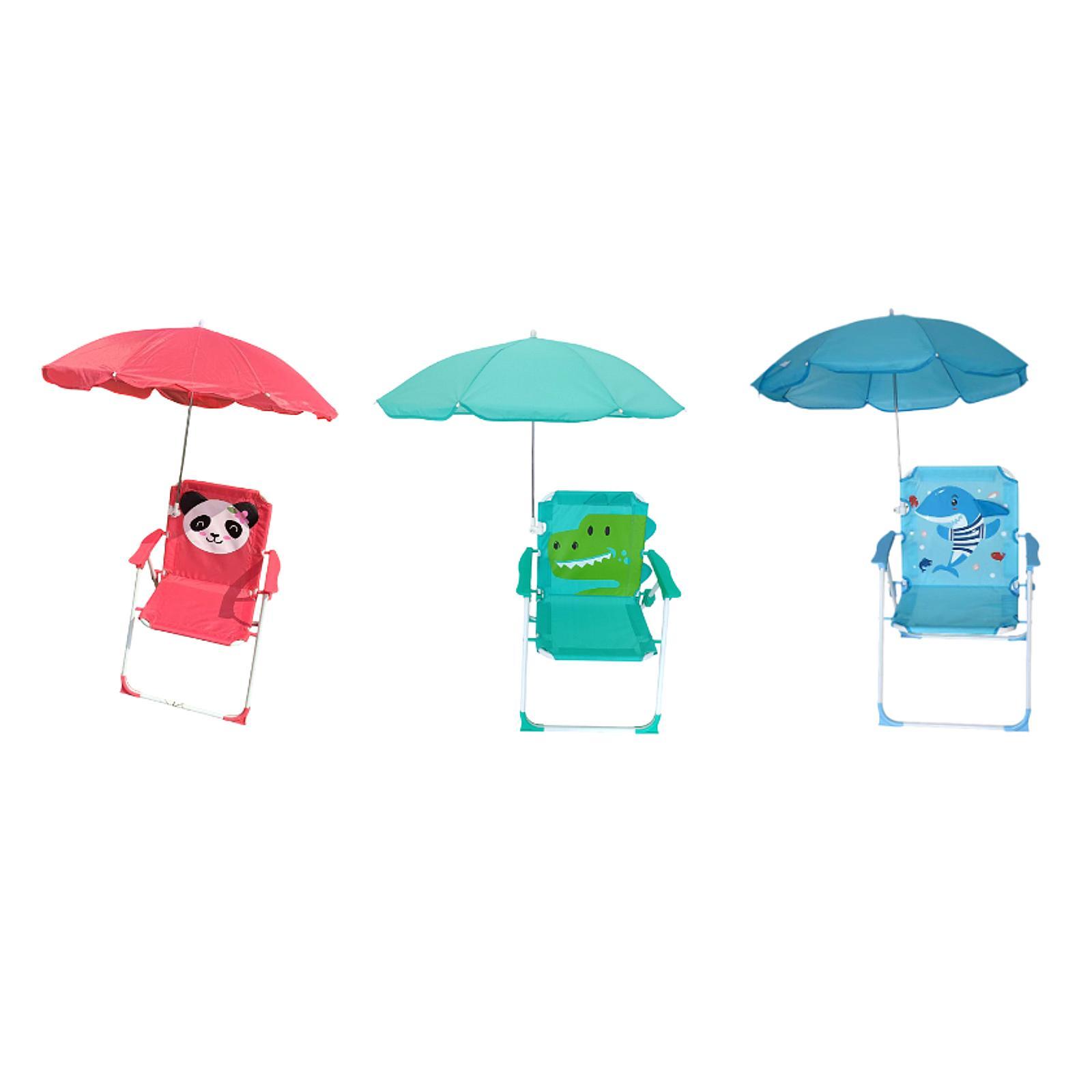 Kids Outdoor Foldable Chair - Детские пляжные стульчики с зонтиком, складные,