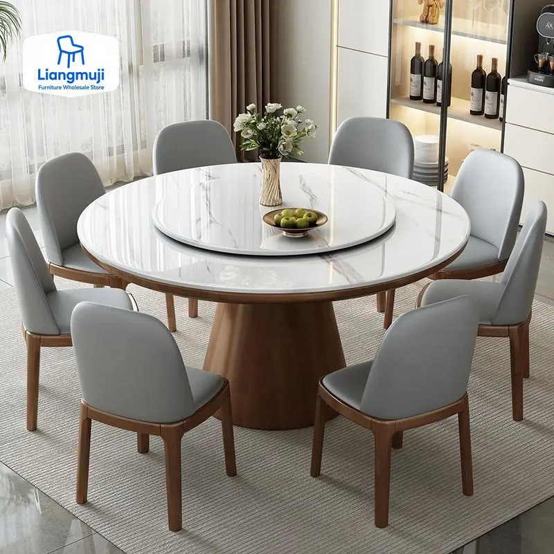 Kids Outdoor Dining Table - Раздвижной круглый обеденный стол в индустриальном