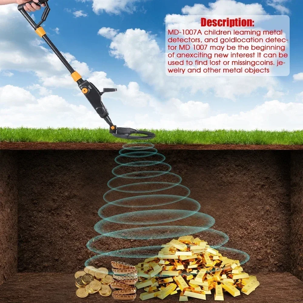 Kids Outdoor Digger - Премиум детский металлоискатель MD-1008A для поиска