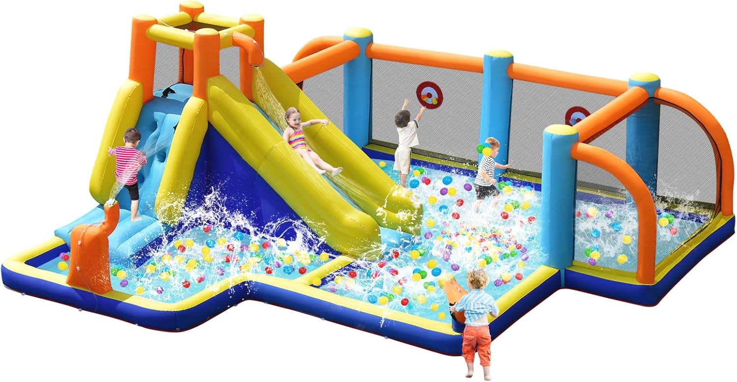 Kids Outdoor Water - Гигантская надувная водная горка с футбольными