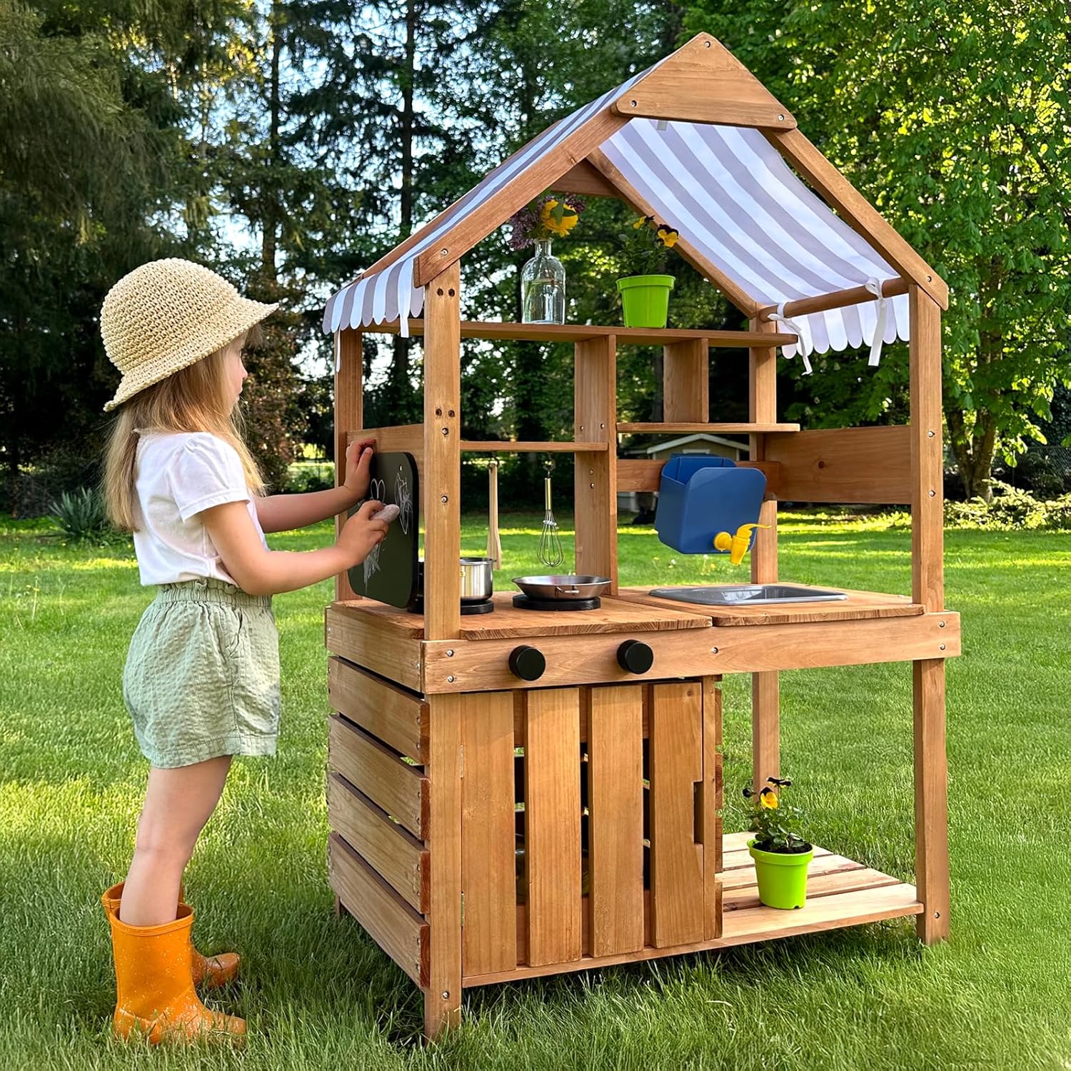 Kids Outdoor Mud Kitchen - # Детский уличный игровой комплекс «Кухня»