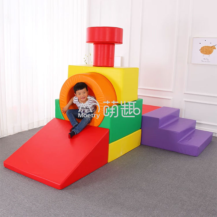 Kids Outdoor Playset - Разноцветные мягкие блоки-конструкторы Moetry в форме