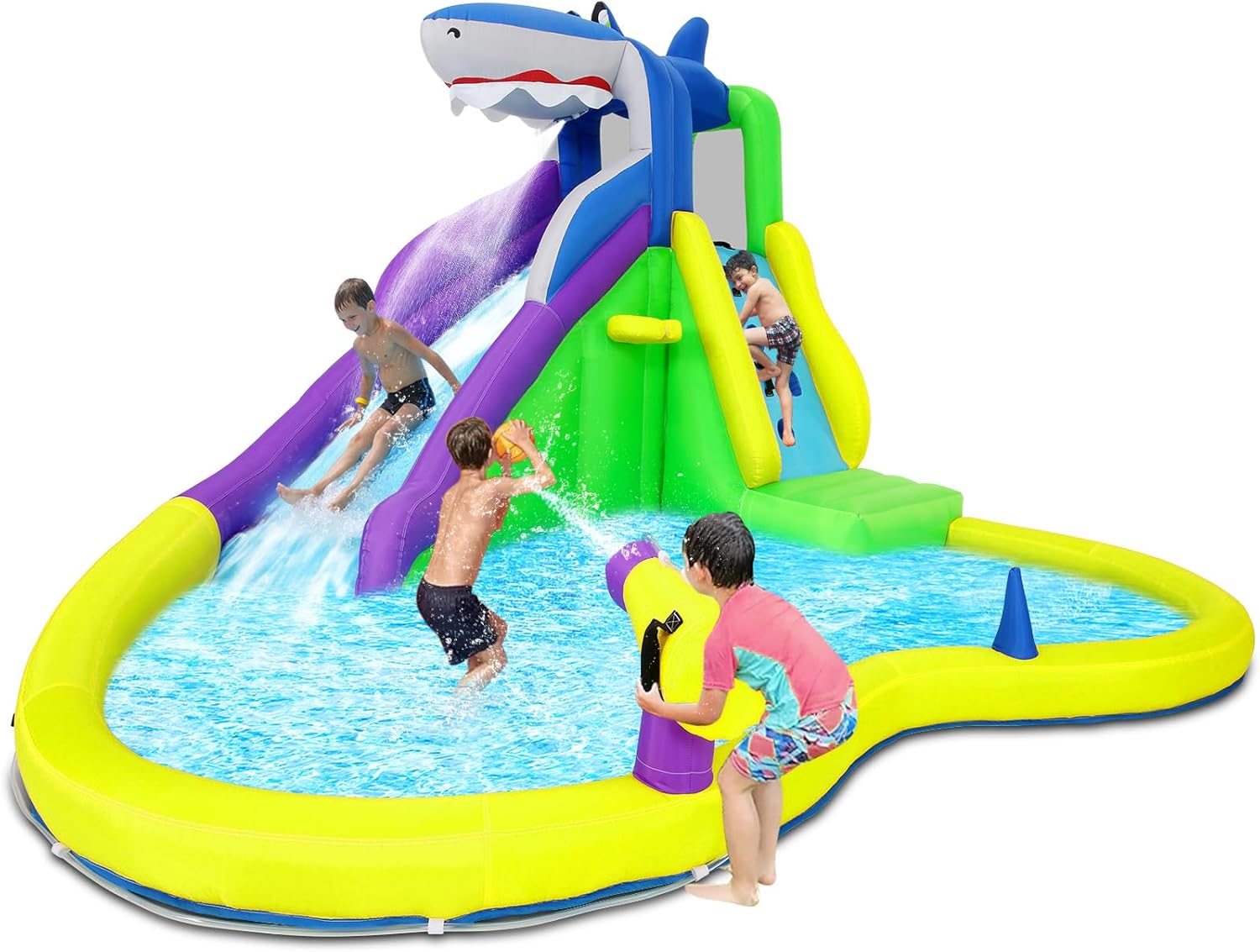Kids Outdoor Play - Надувной батут 13x14 футов с водной