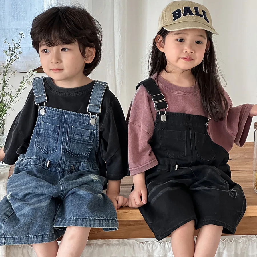 Kids Outdoor Overalls - Летний джинсовый комбинезон унисекс для детей
