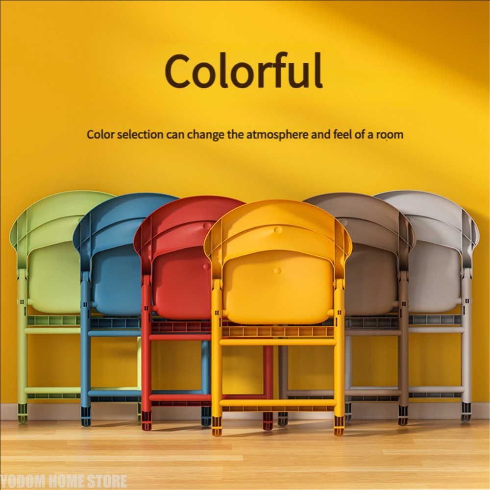 Kids Outdoor Foldable Chair - Детский красочный пластиковый стул: прочный, легкий,