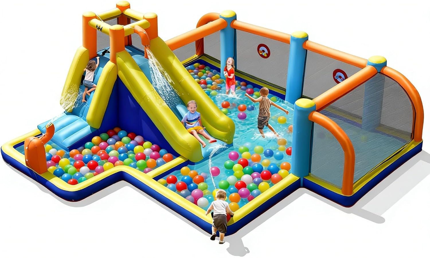 Kids Outdoor Water - Надувная водная горка, надувной батут-замок с