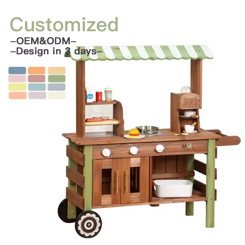 Kids Outdoor Mud Kitchen - Деревянная уличная кухня для детей: игровой