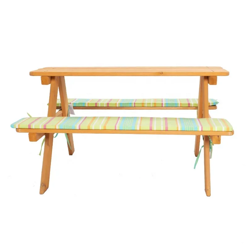 Kids Outdoor Table And Chair Set - -Уличная мебель, деревянный детский стол и