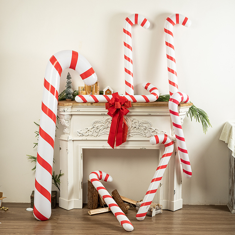 Kids Outdoor Xmas Gifts - 180 см надувные рождественские конфетные трости