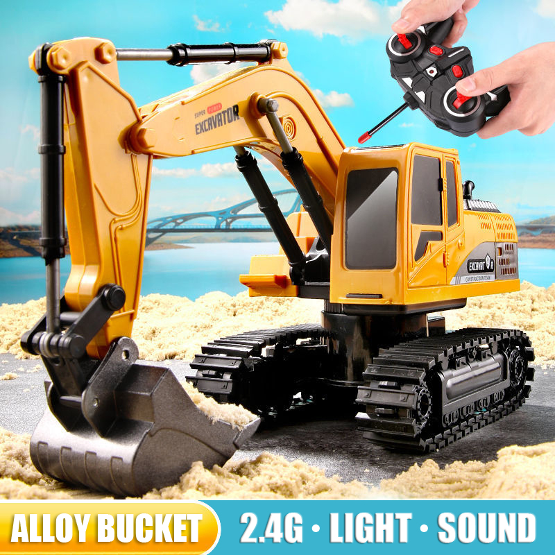 Kids Outdoor Digger - Радиоуправляемый экскаватор 2,4 ГГц, 6 каналов,