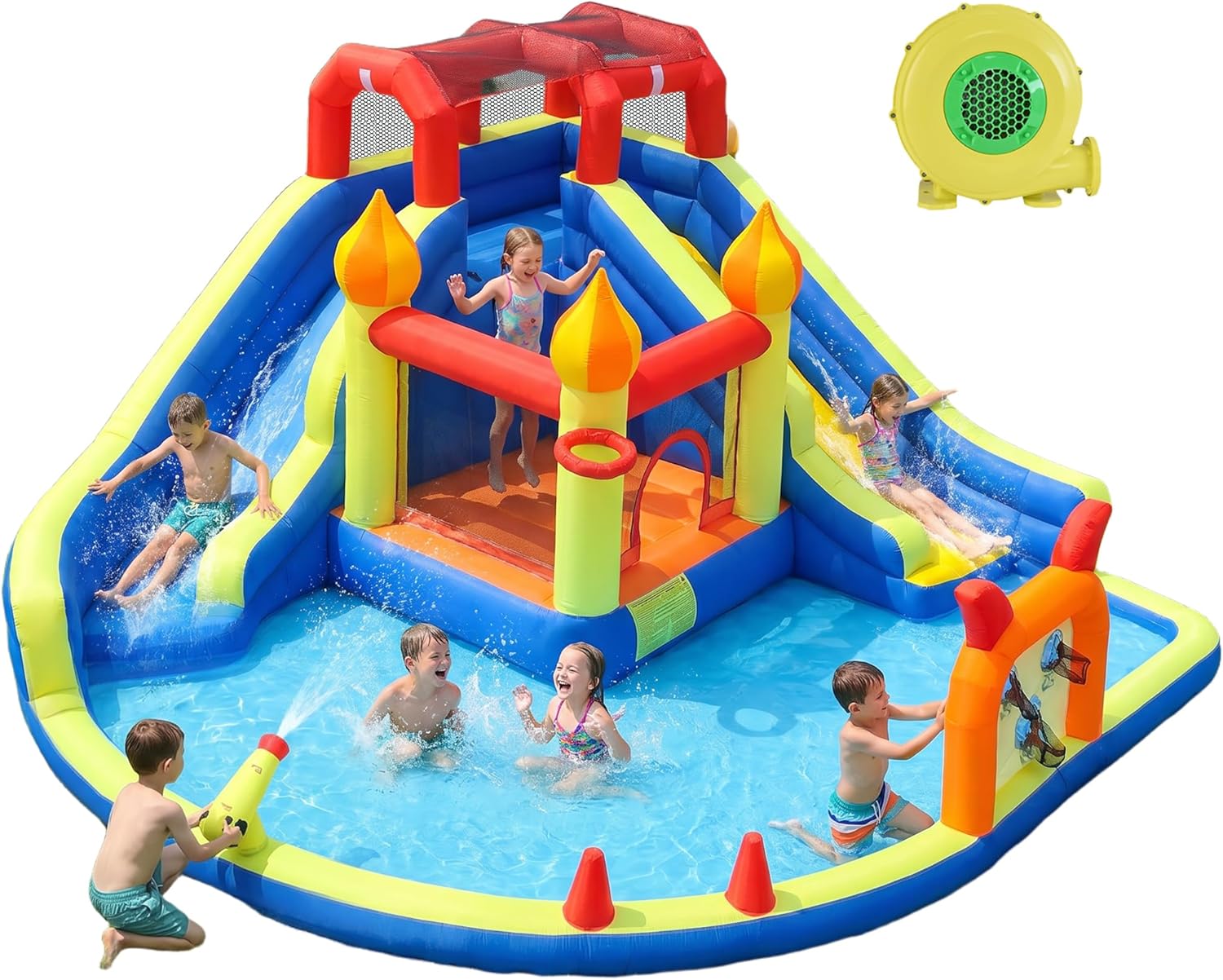 Детский надувной батут с двумя – обзор и цена Kids Outdoor Water
