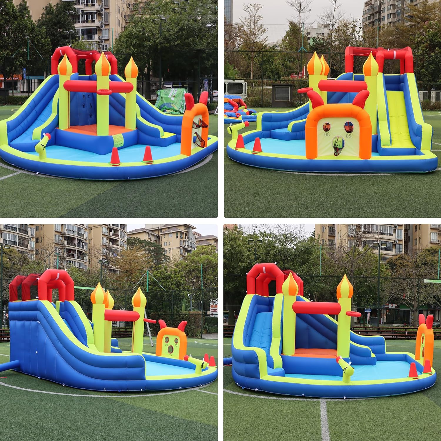 Детский надувной батут с двумя – обзор и цена Kids Outdoor Water