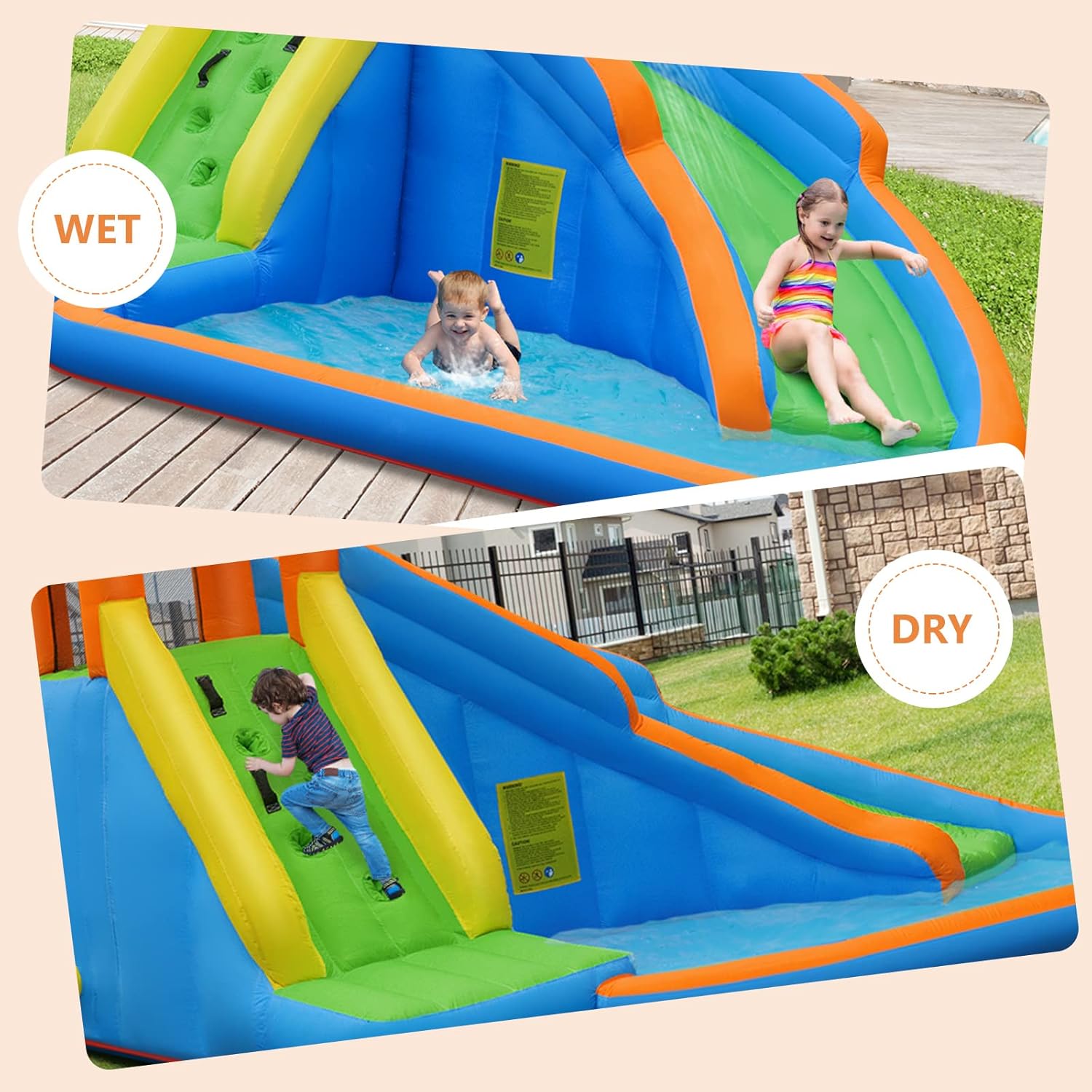 Гигантский надувной аквапарк с – обзор и цена Kids Outdoor Water