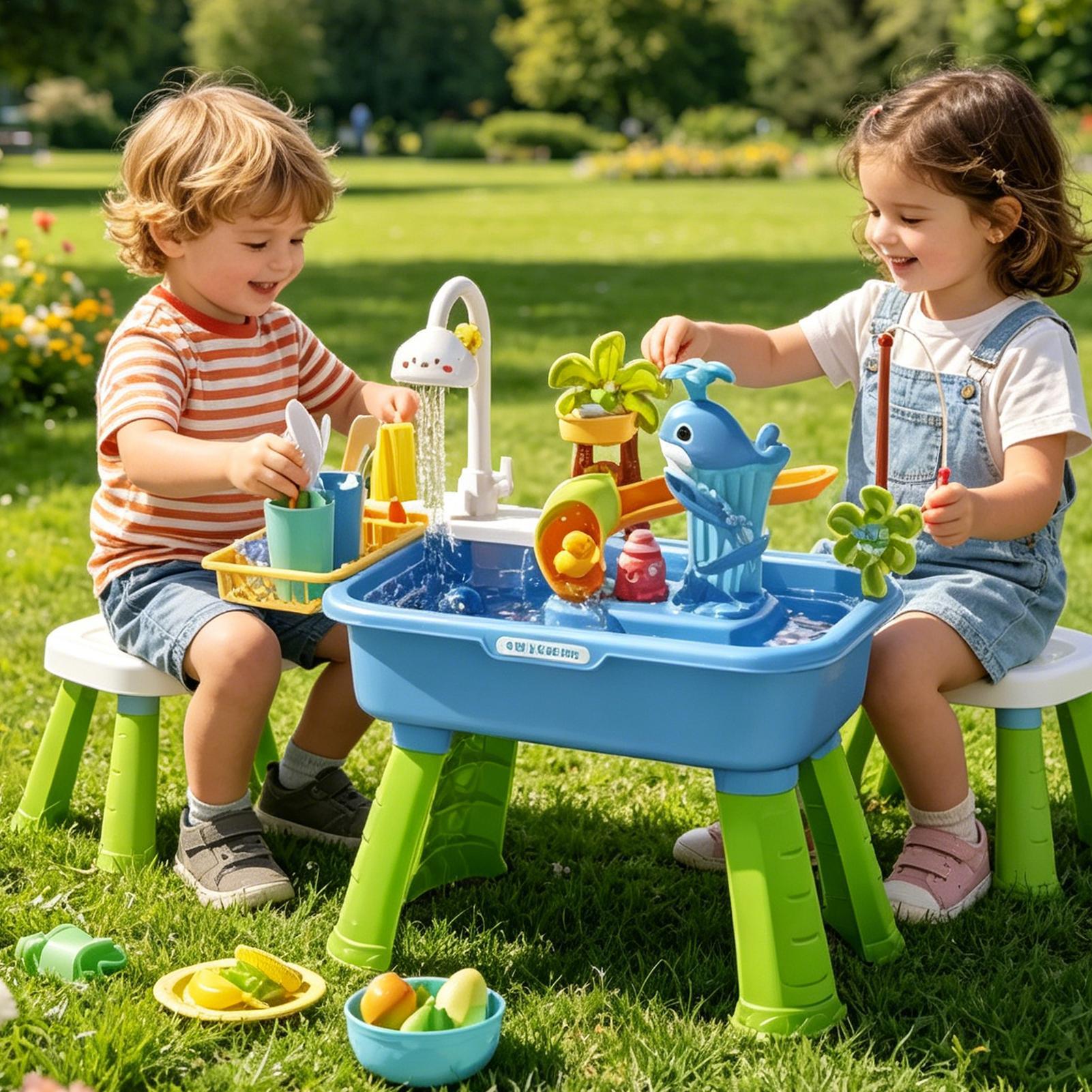 Детский водный стол-кухня с ра – обзор и цена Kids Outdoor Sensory Table