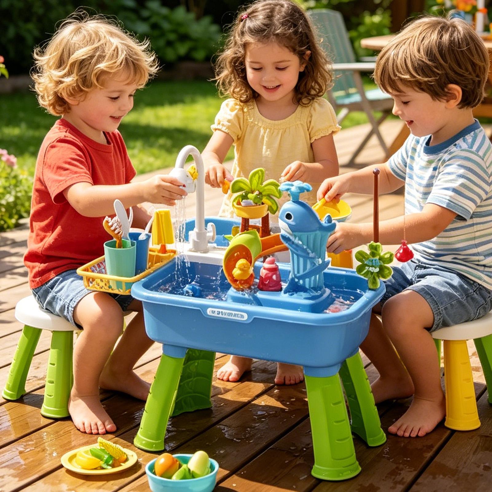 Детский водный стол-кухня с ра – обзор и цена Kids Outdoor Sensory Table