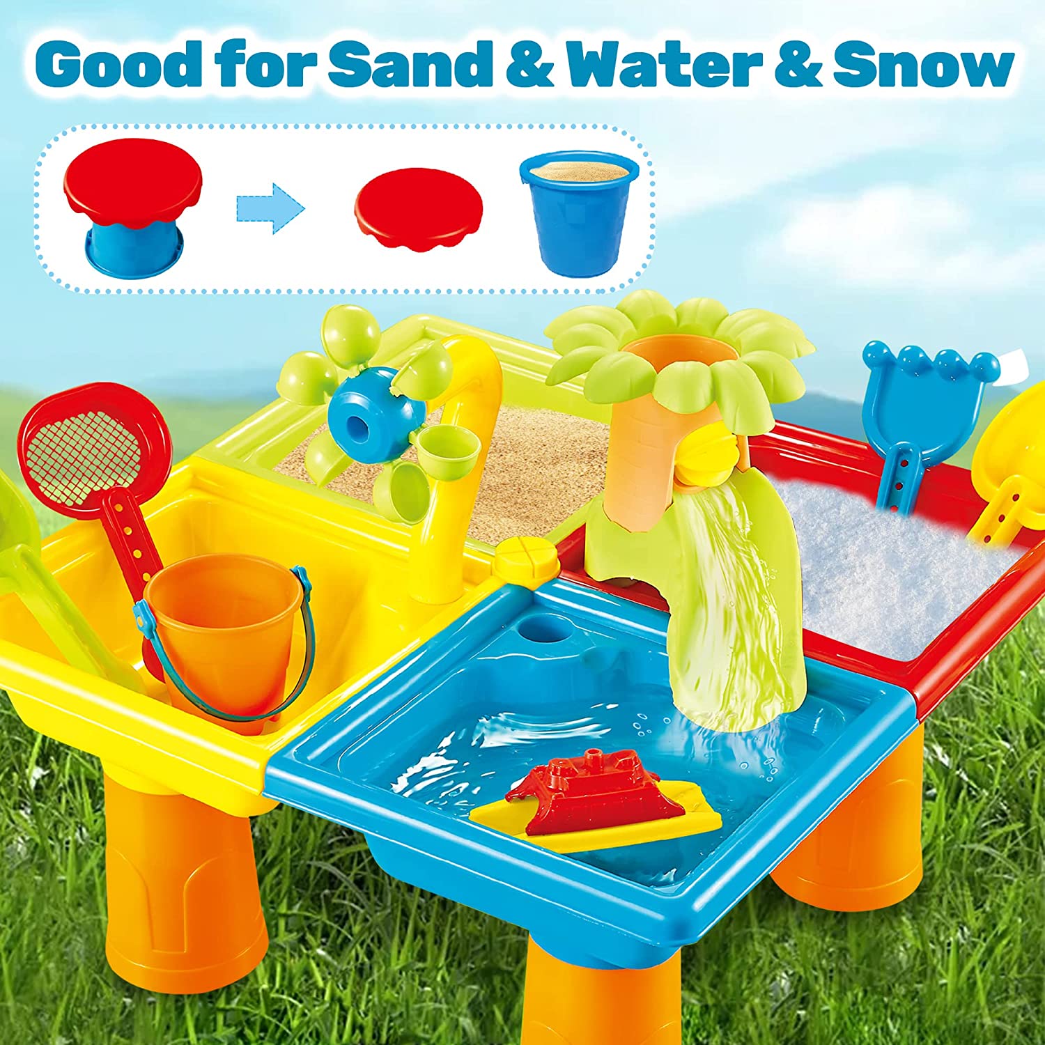 Пляжный стол, песок, игрушки д – обзор и цена Kids Outdoor Nature Play