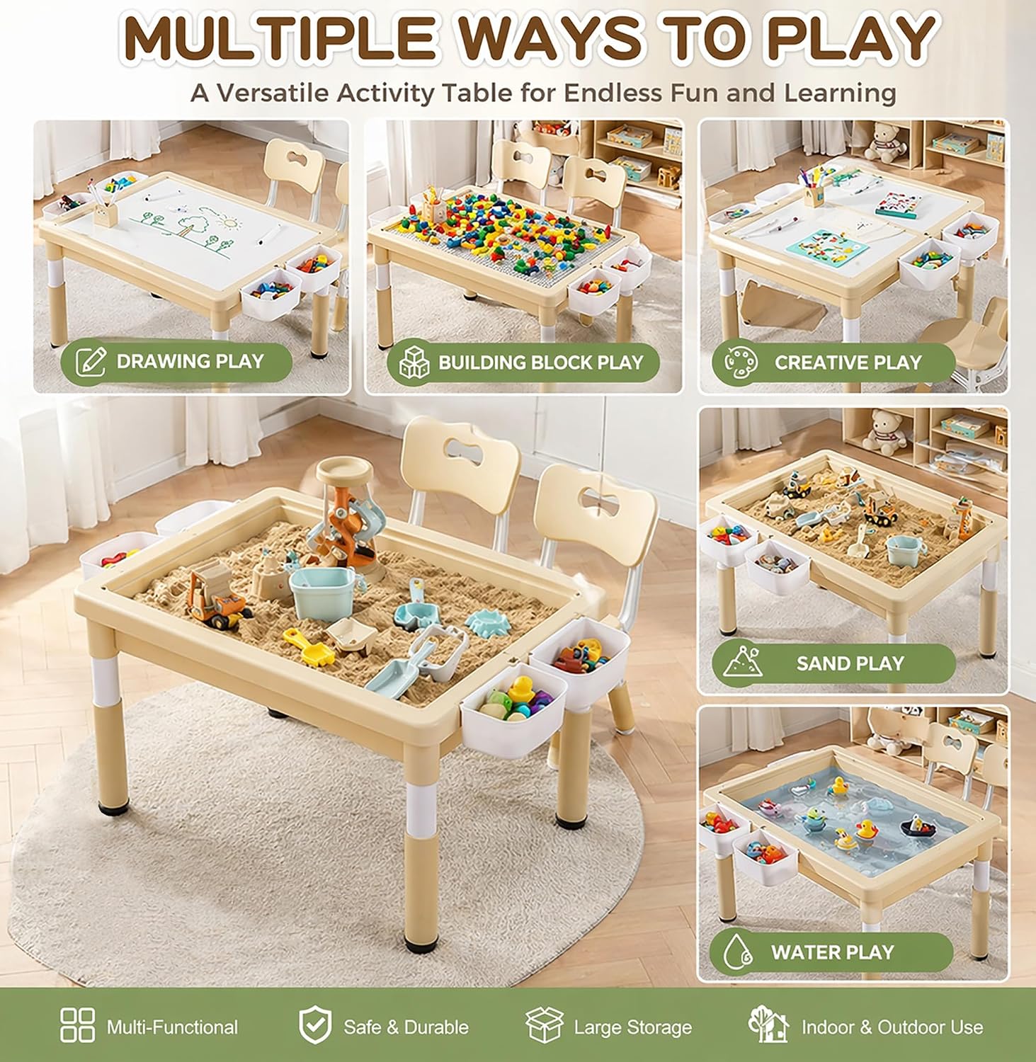 Детский стол для песка и воды, – обзор и цена Kids Outdoor Sensory Table