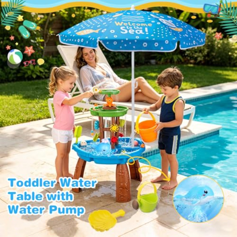 Уличный водный столик для дете – обзор и цена Kids Outdoor Sensory Table