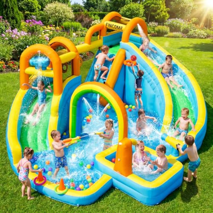Надувной аквапарк для детей на – обзор и цена Kids Outdoor Water