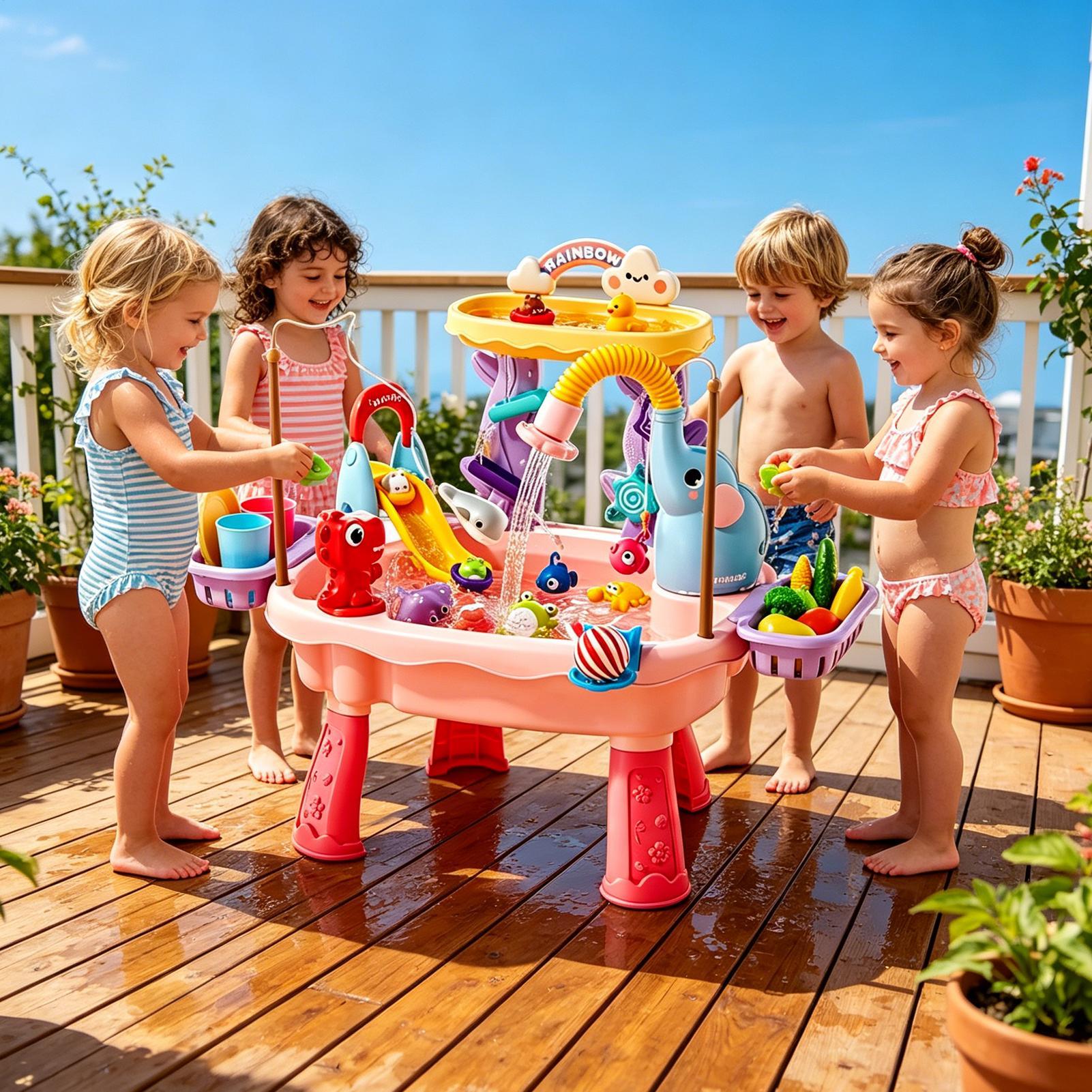 1 шт. Улучшенный детский водны – обзор и цена Kids Outdoor Sensory Table