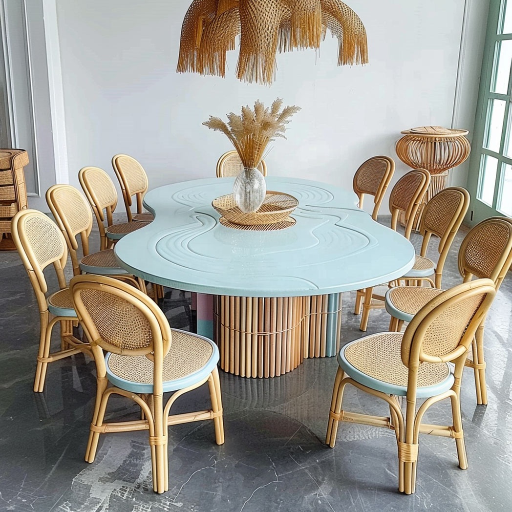 Синий волнистый обеденный стол – обзор и цена Kids Outdoor Dining Table