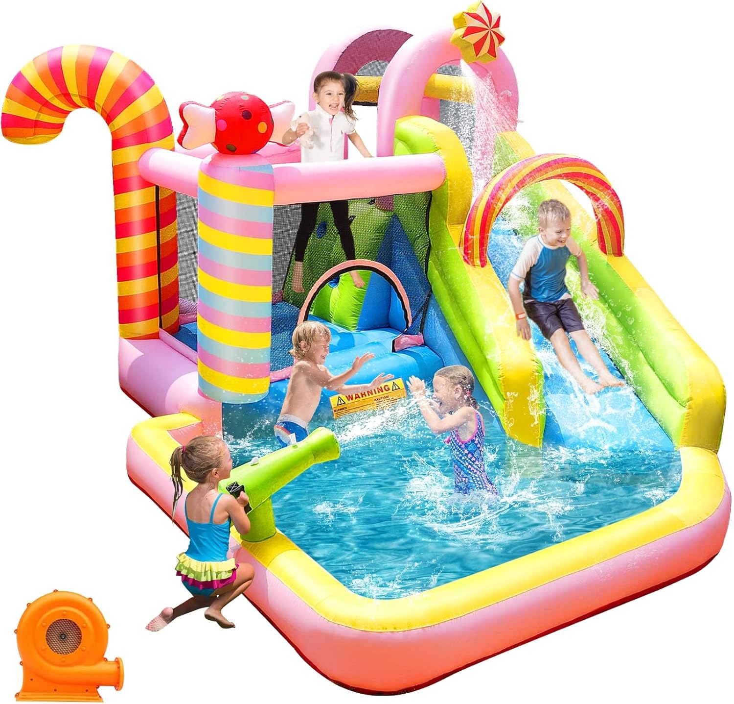 Надувная водная горка-батут дл – обзор и цена Kids Outdoor Water