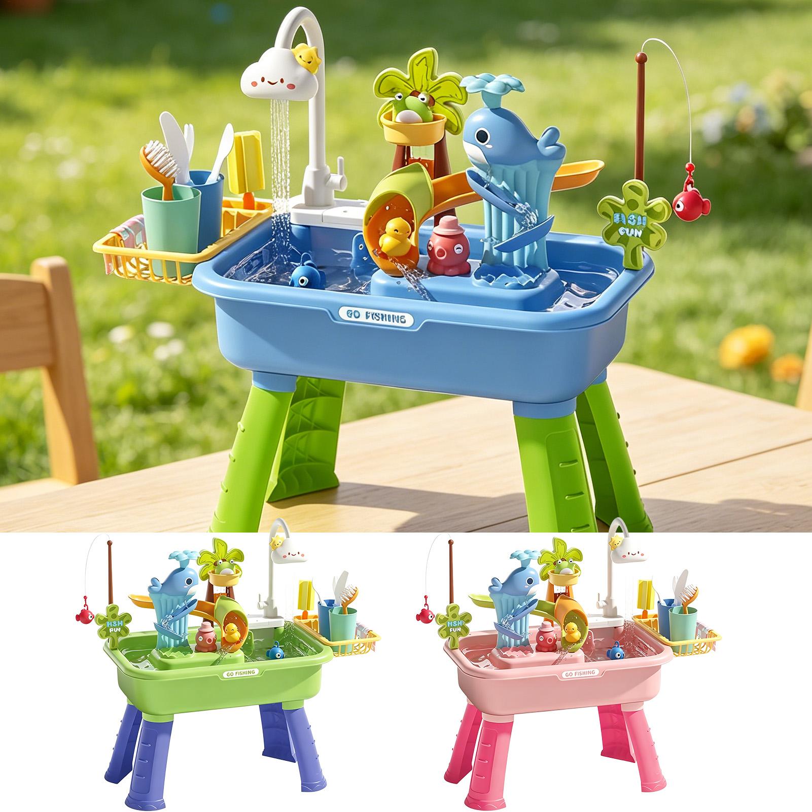 Детский водный стол с насосом, – обзор и цена Kids Outdoor Sensory Table