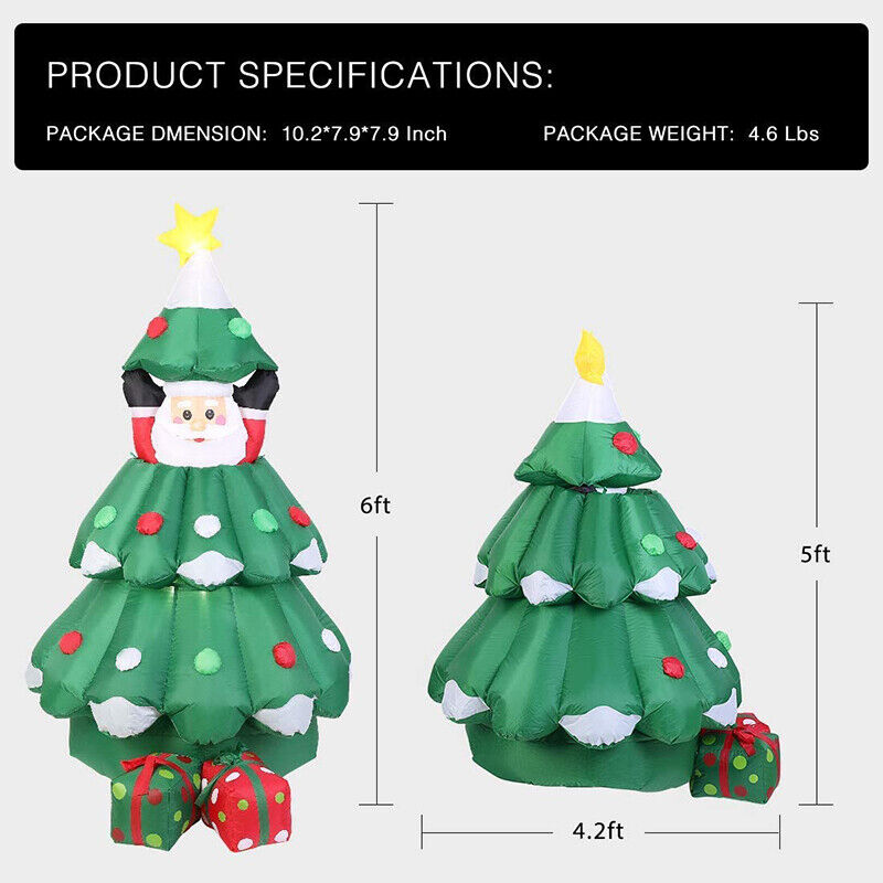 6 футов надувная Рождественска – обзор и цена Kids Outdoor Xmas Gifts