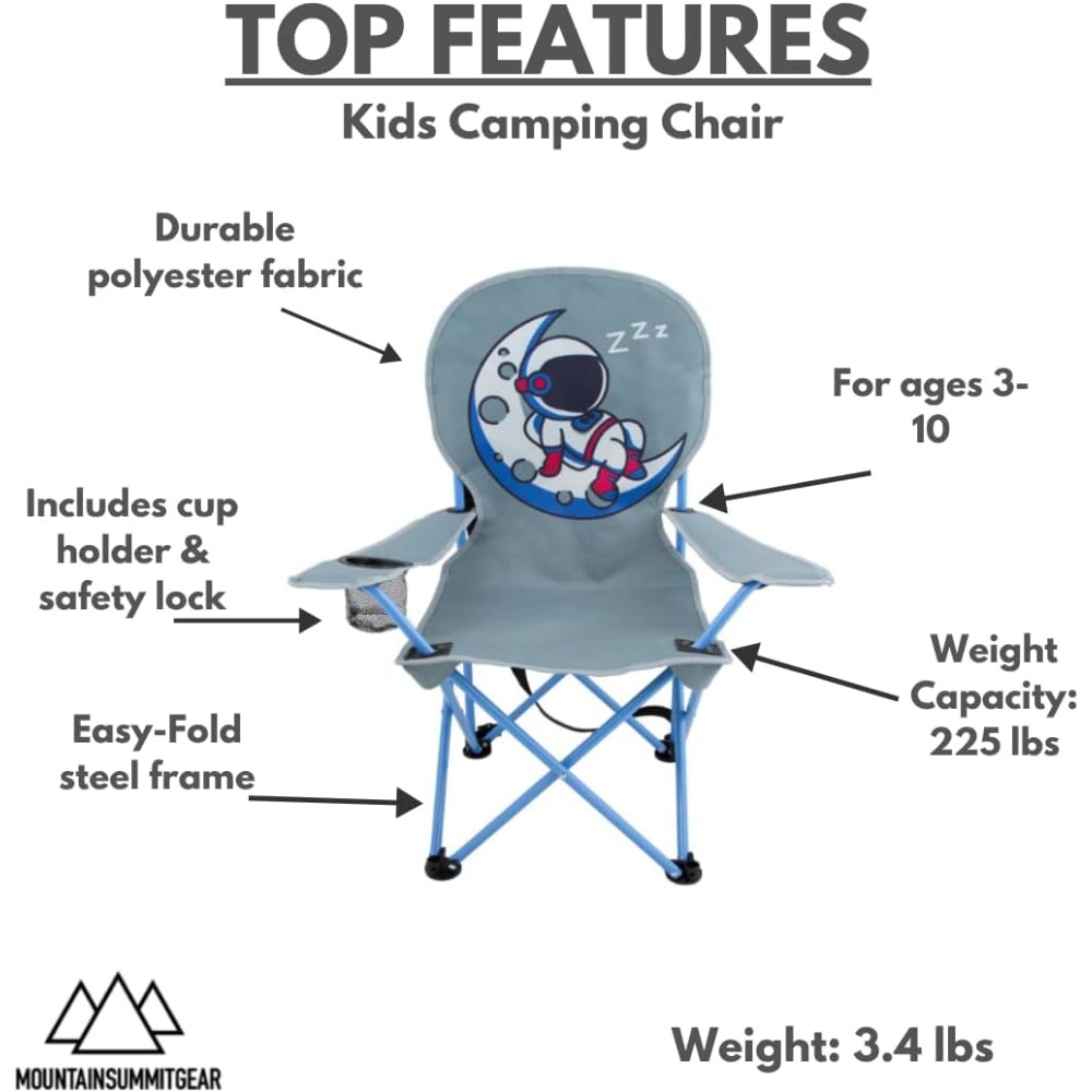 Детский складной походный стул – обзор и цена Kids Outdoor Foldable Chair