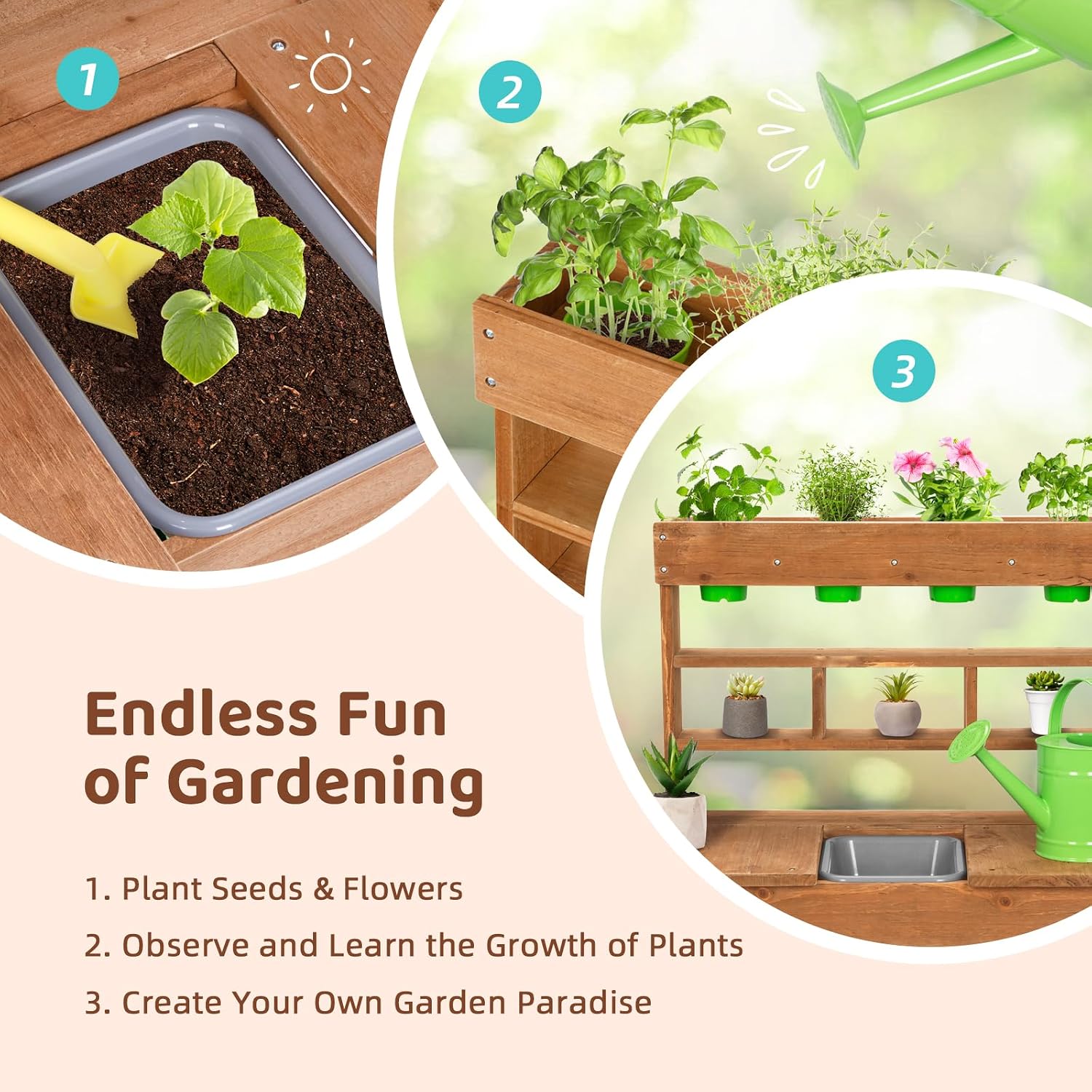 Садовая рабочая станция с рако – обзор и цена Kids Outdoor Mud Kitchen