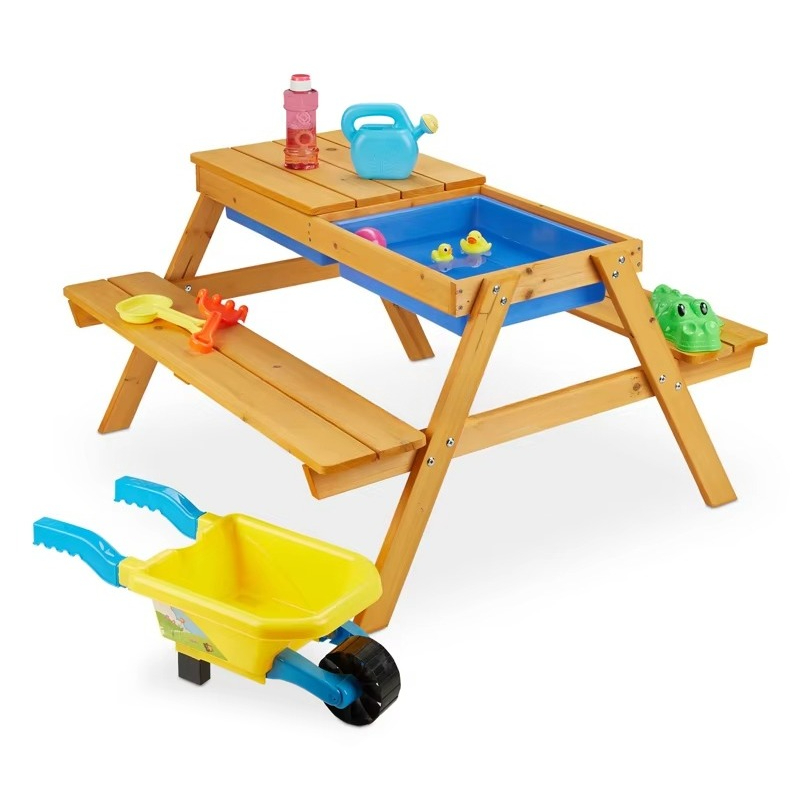 Детский уличный деревянный сад – обзор и цена Kids Outdoor Table And Chair Set
