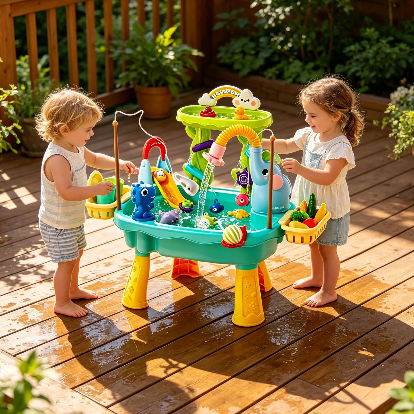 Улучшенный детский водный стол – обзор и цена Kids Outdoor Sensory Table