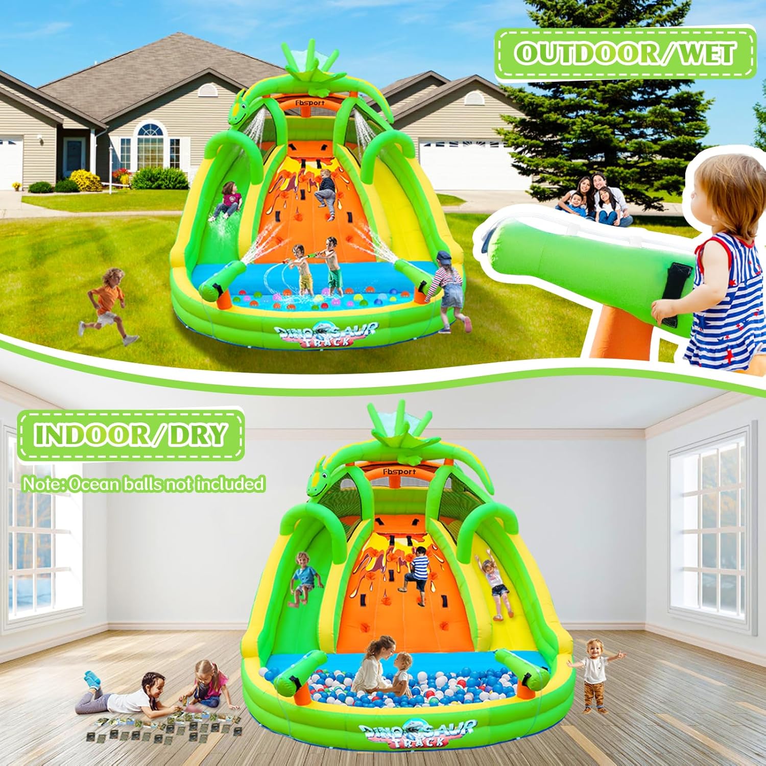 Надувной батут для детей с гор – обзор и цена Kids Outdoor Water