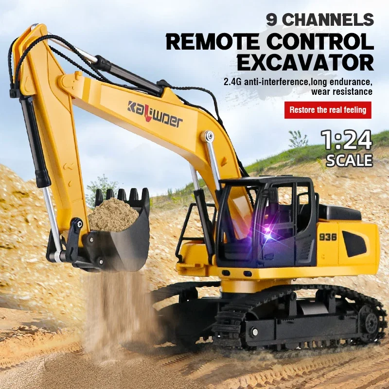 Huina Радиоуправляемый экскава – обзор и цена Kids Outdoor Digger