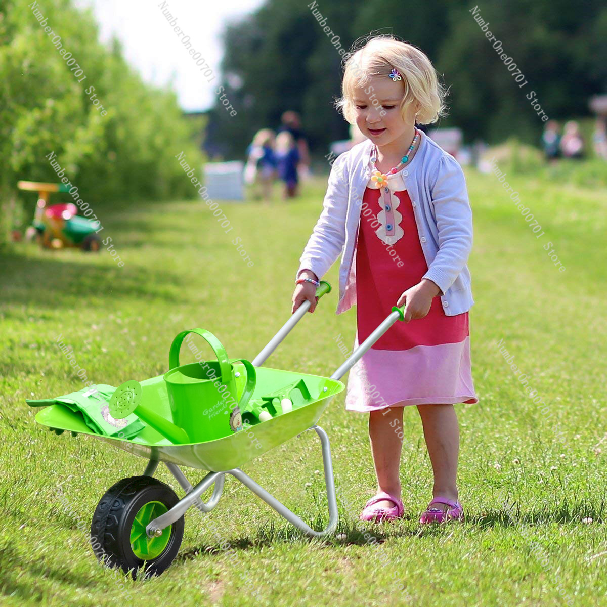 Детская уличная тачка, зеленый – обзор и цена Kids Outdoor Play
