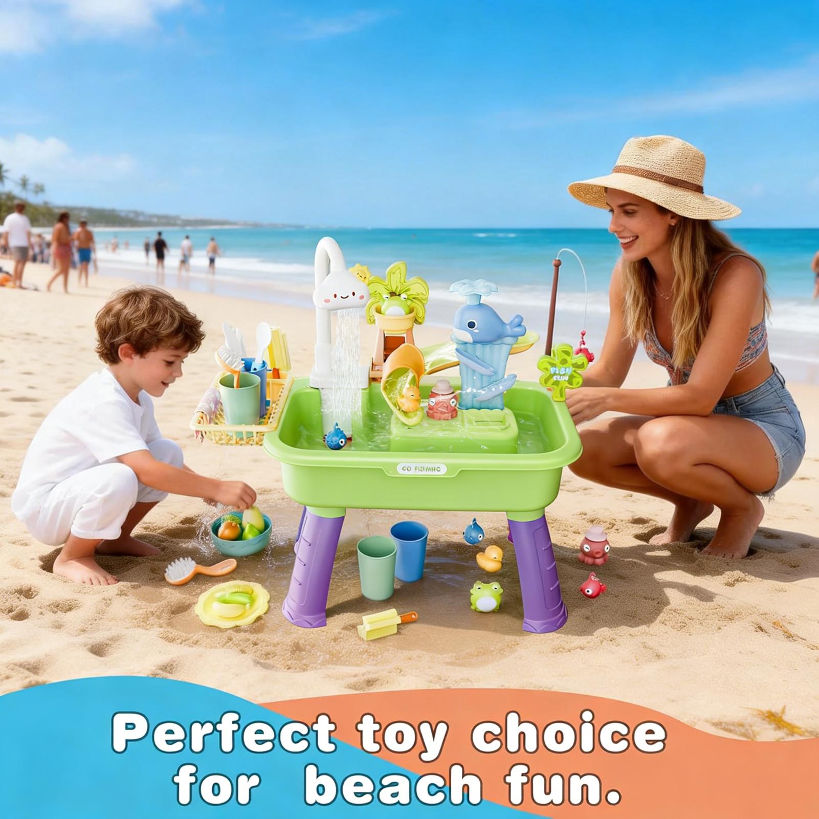 Водный игровой стол-песочница  – обзор и цена Kids Outdoor Sensory Table
