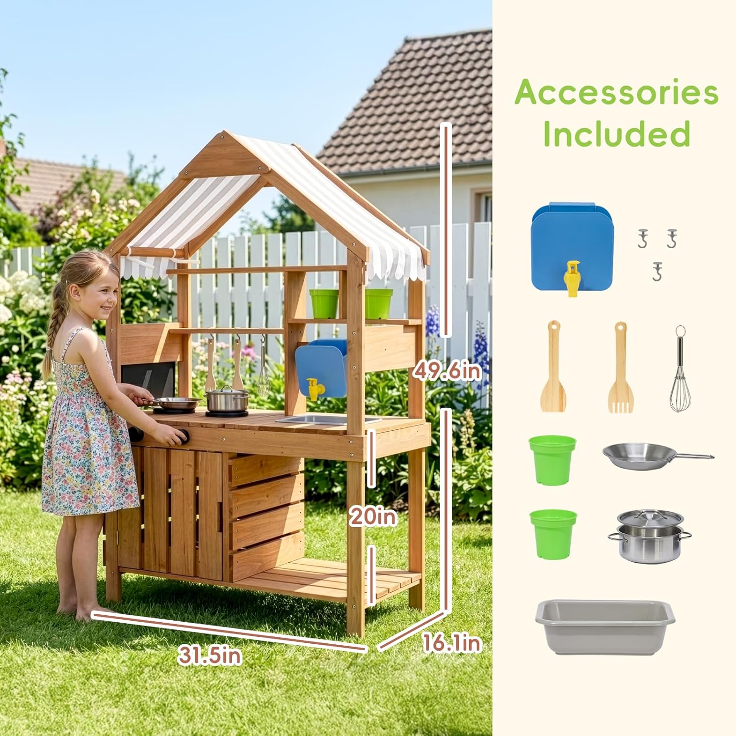 # Детский уличный игровой комп – обзор и цена Kids Outdoor Mud Kitchen