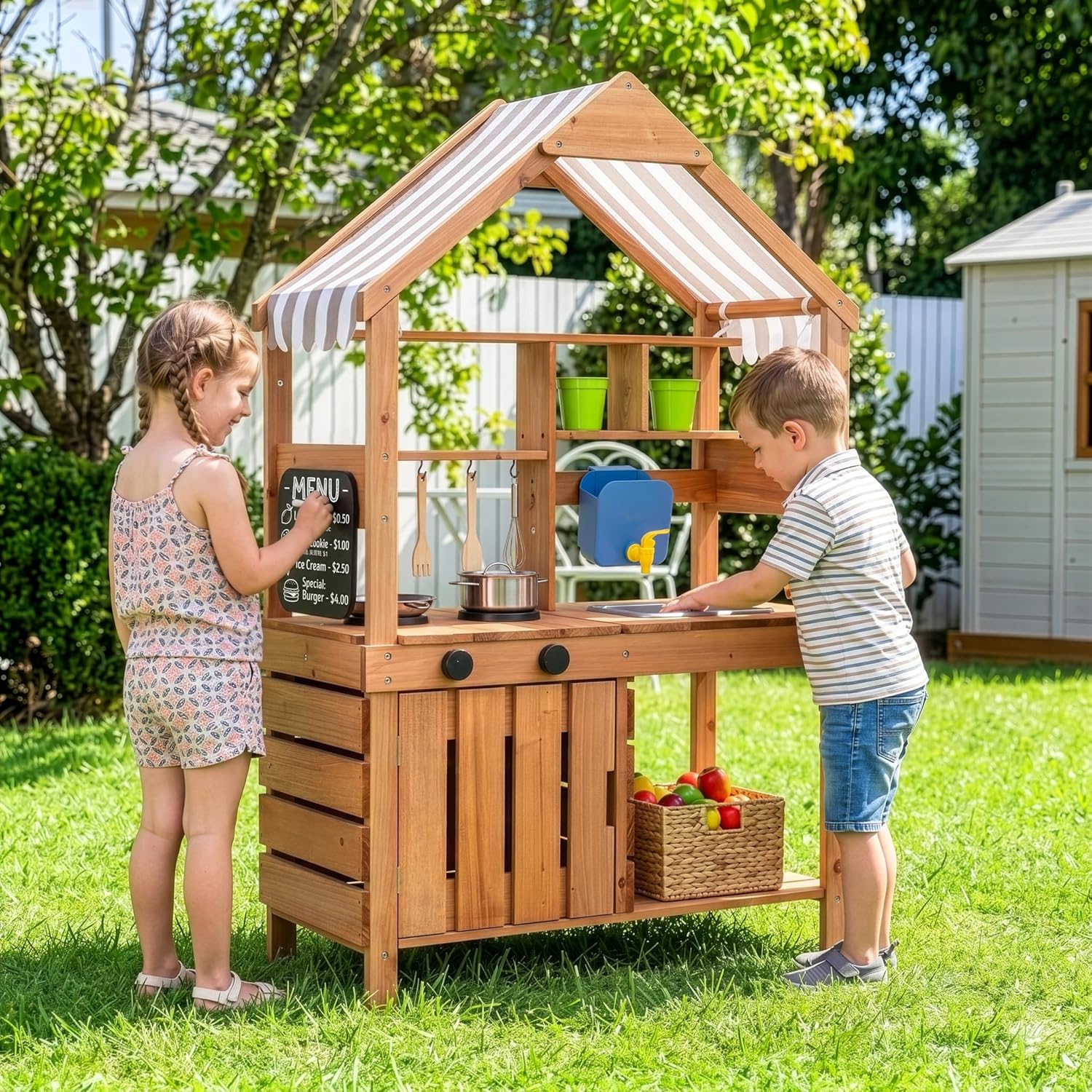 # Детский уличный игровой комп – обзор и цена Kids Outdoor Mud Kitchen
