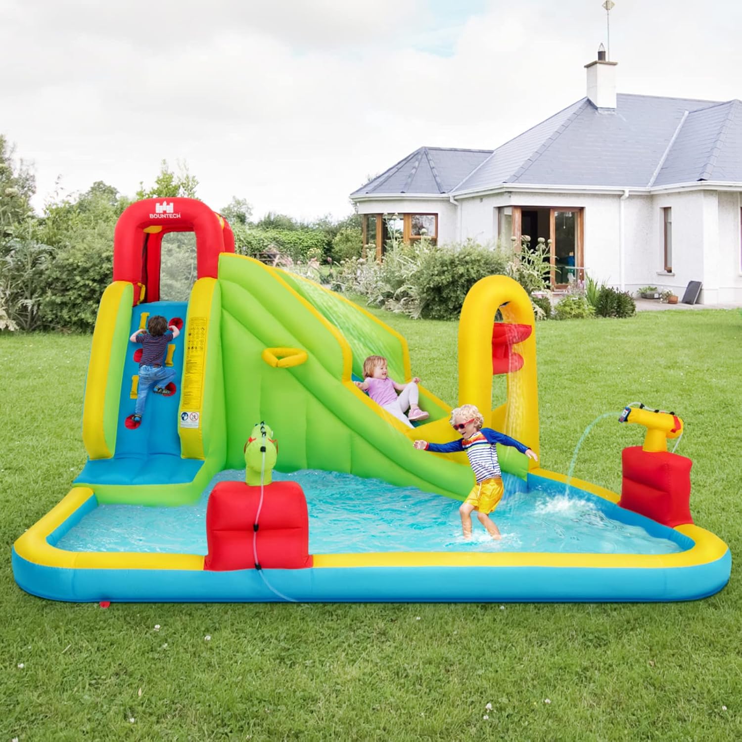 Надувной аквапарк-батут для де – обзор и цена Kids Outdoor Water