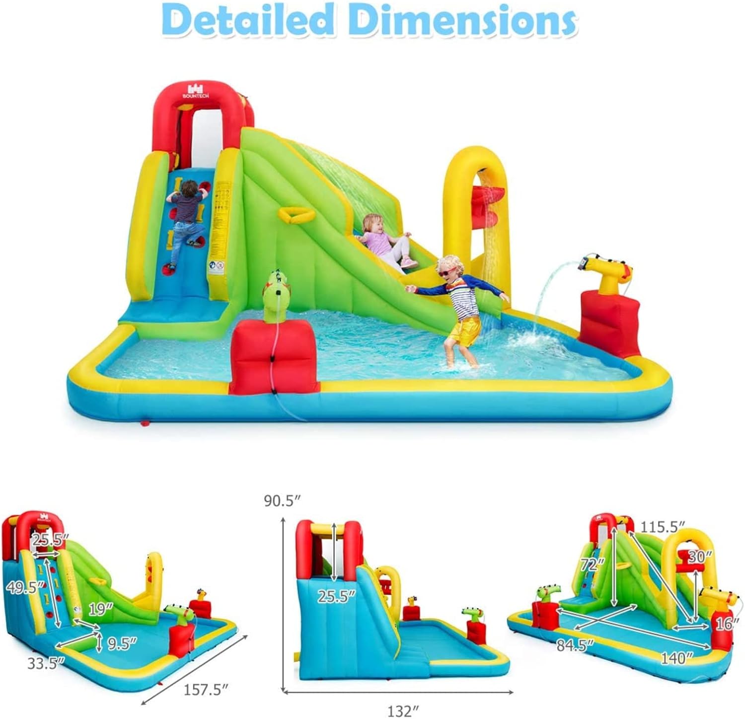 Надувной аквапарк-батут для де – обзор и цена Kids Outdoor Water