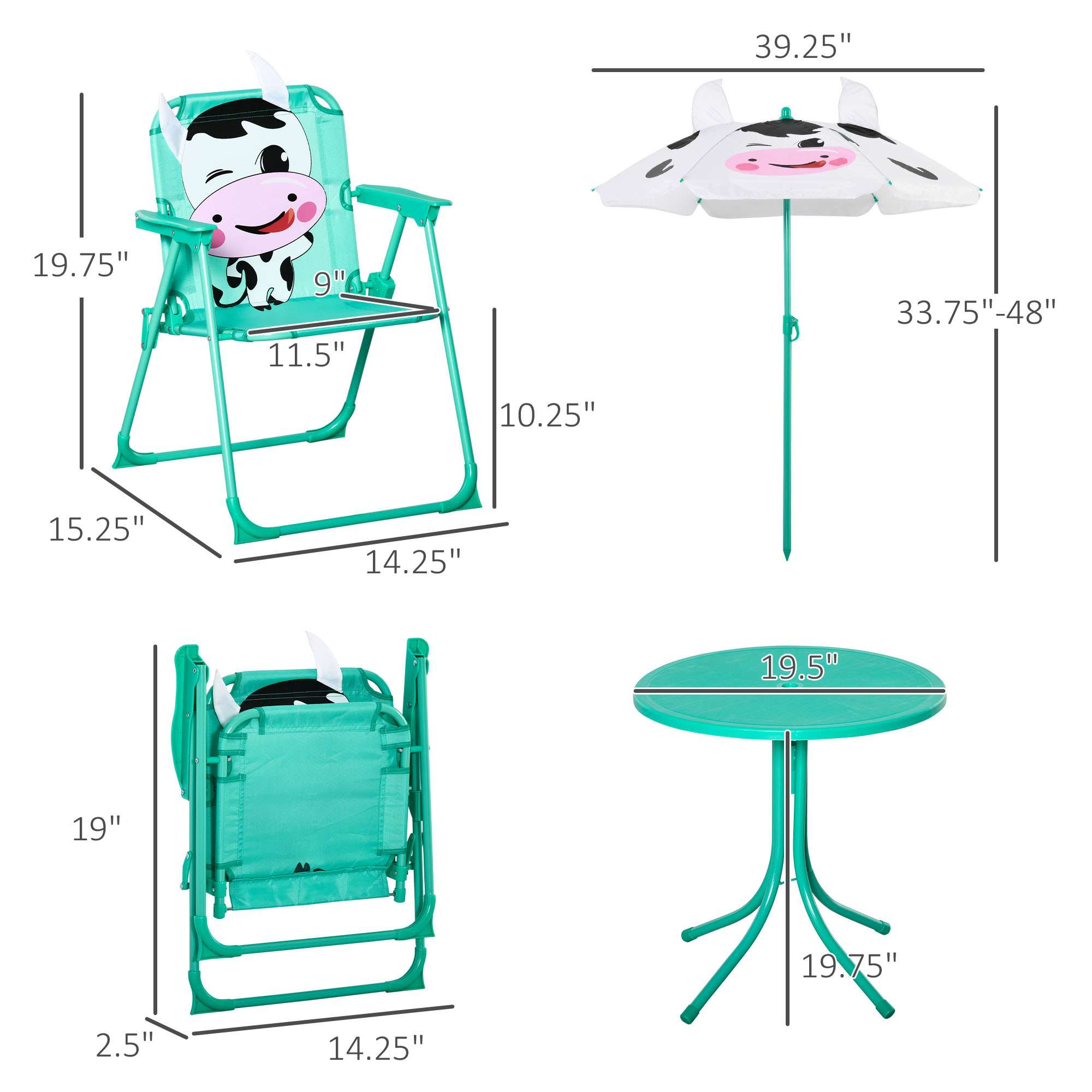 Детский набор стола и стульев, – обзор и цена Kids Outdoor Table And Chair Set