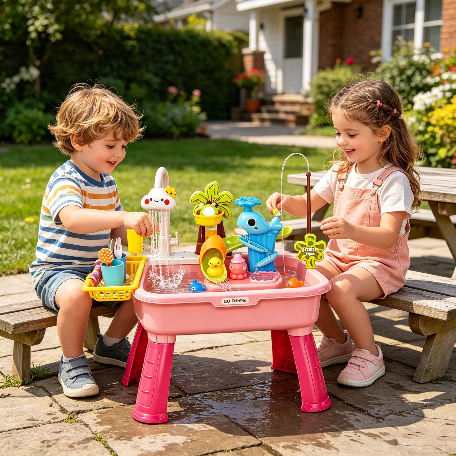 Улучшенная детская водная игро – обзор и цена Kids Outdoor Sensory Table