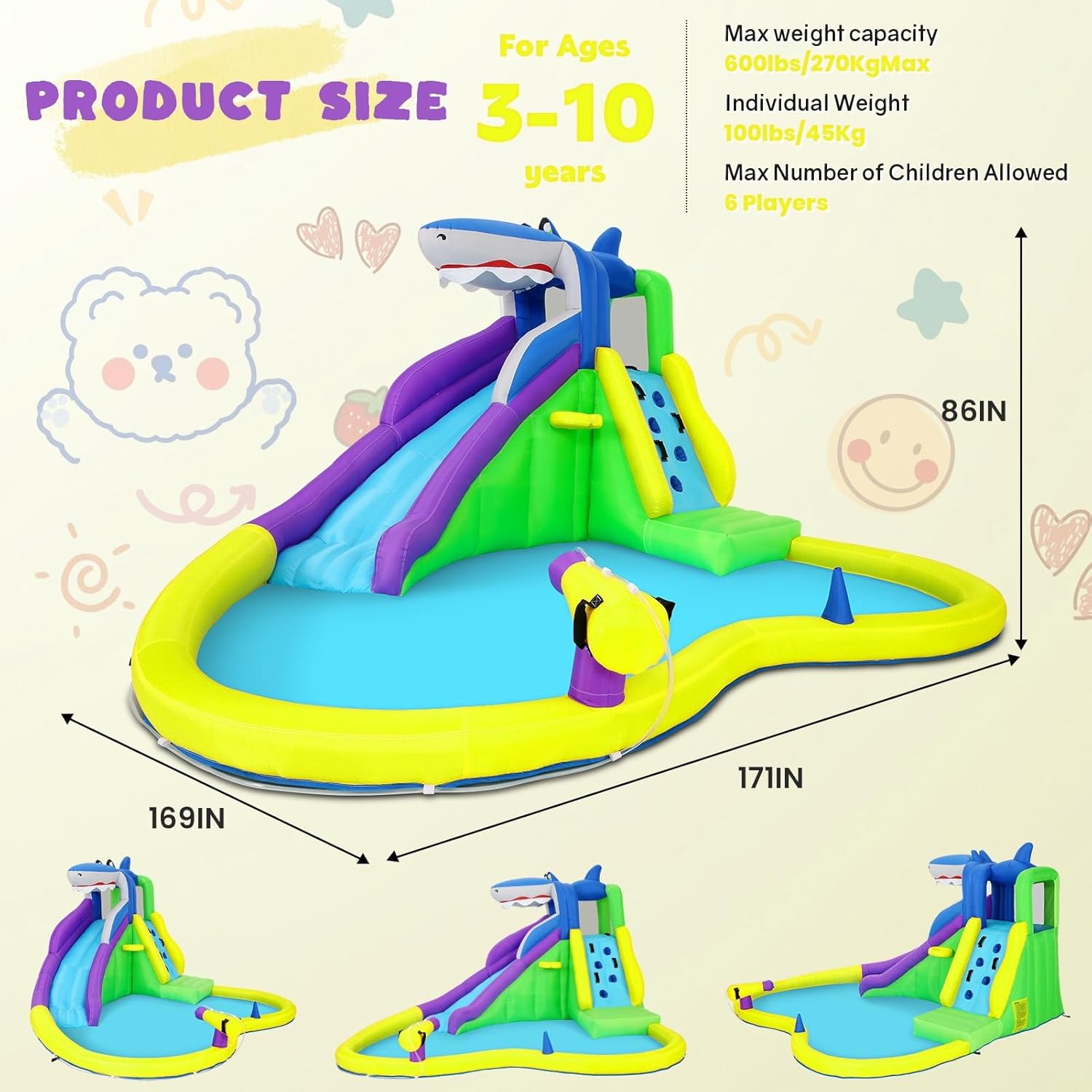 Надувной батут 13x14 футов с в – обзор и цена Kids Outdoor Play
