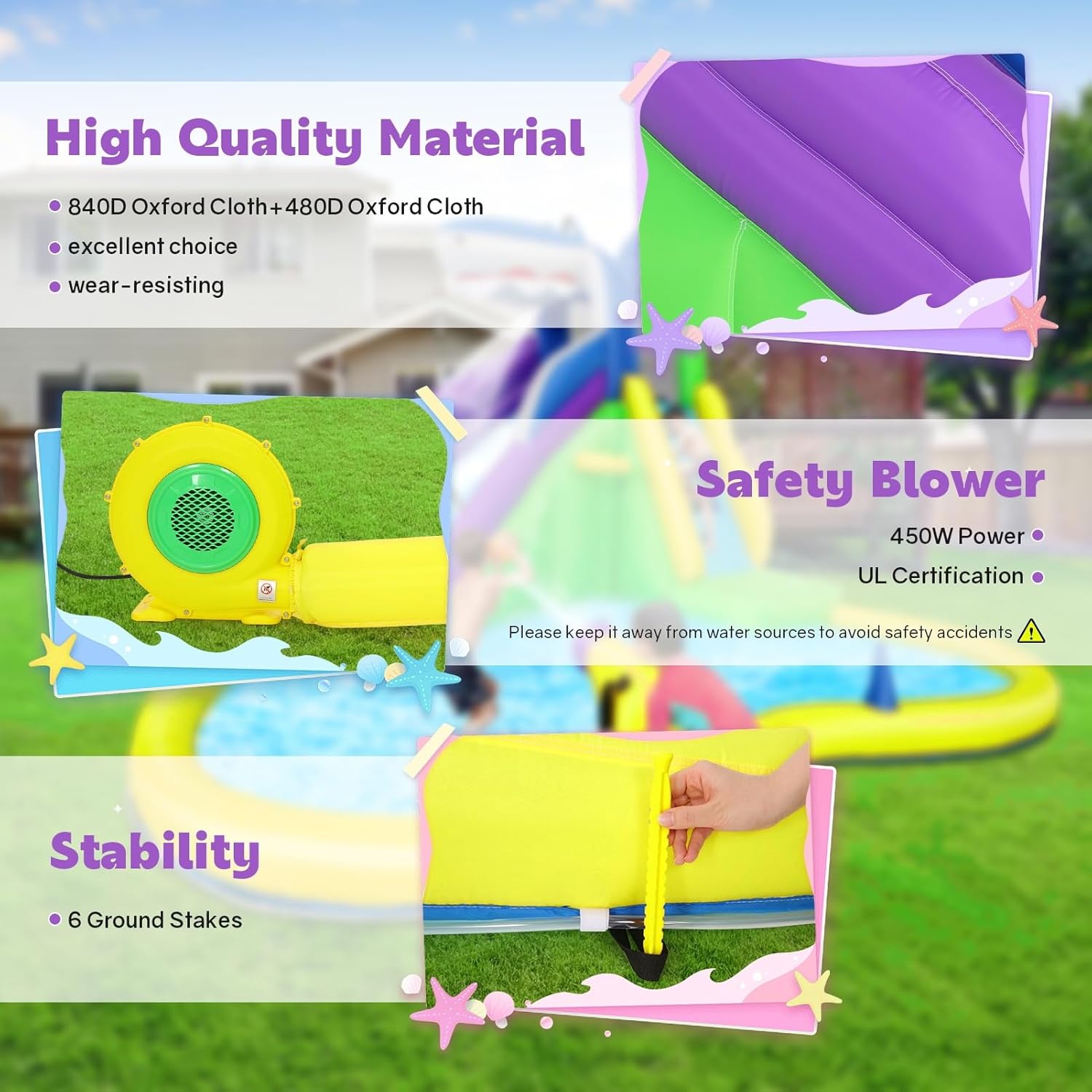 Надувной батут 13x14 футов с в – обзор и цена Kids Outdoor Play
