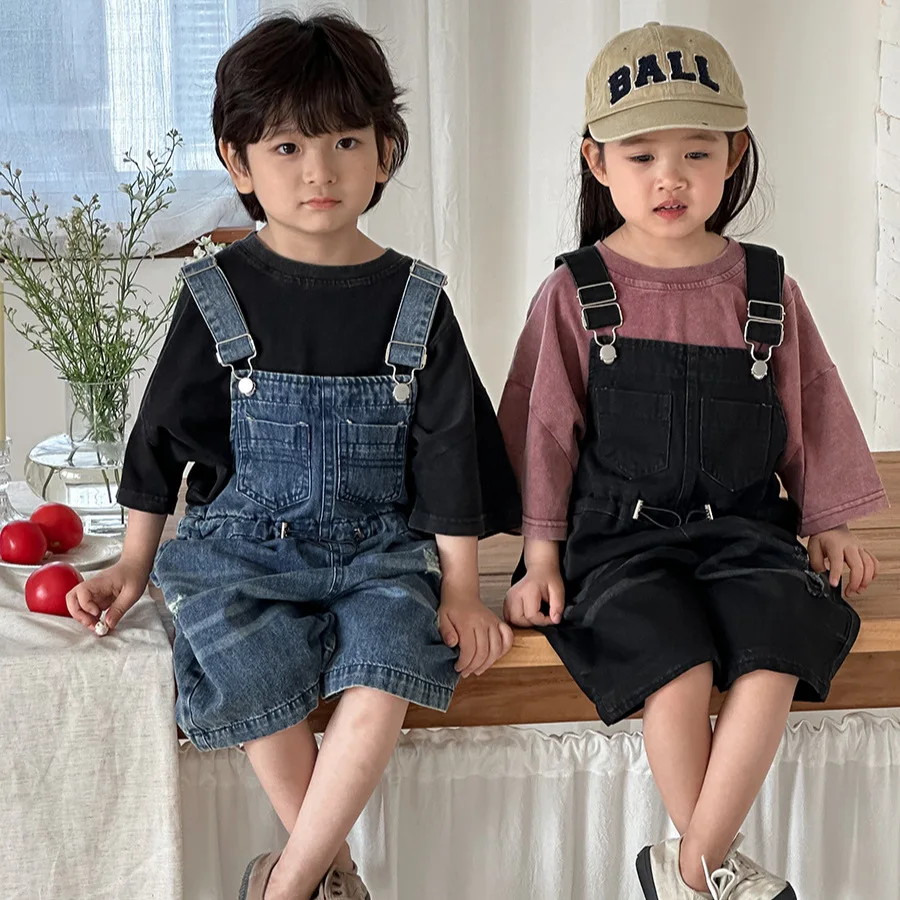 Летний джинсовый комбинезон ун – обзор и цена Kids Outdoor Overalls